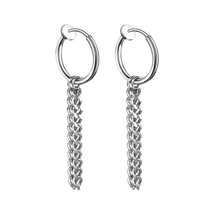 2pc Punk Stainless Steel Arrow Stud Earrings | Unisex Gothic Jewelry