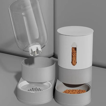 Transparent Automatic Pet Feeder Large Capacity Detachable Pet Water Dispenser Plastic Spill Proof Pet Water Fountain