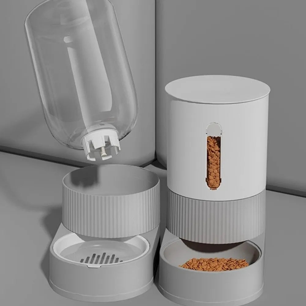 Transparent Automatic Pet Feeder Large Capacity Detachable Pet Water Dispenser Plastic Spill Proof Pet Water Fountain