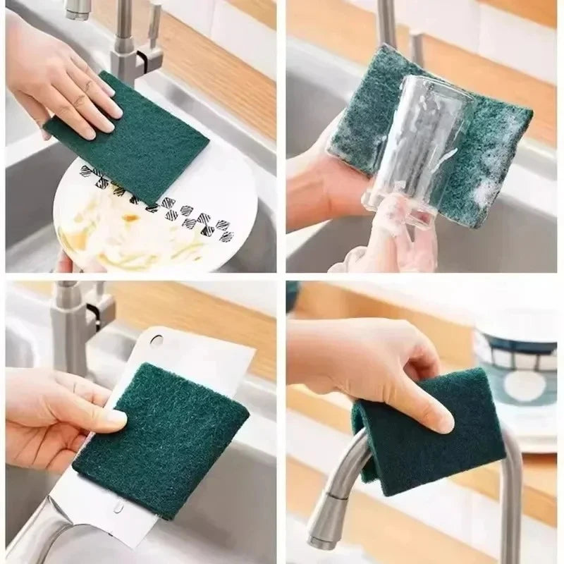 Grit-Free Scrub Pads, 10/30 Pcs - Scratch-Free for Non-Stick Pans, Multipurpose Reusable Kitchen Sponges for Dishes, Pots & Grea