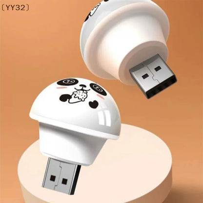USB Panda Smart Voice Controlled Night Light | AI-Powered Bedside Lamp for Kids and Adults