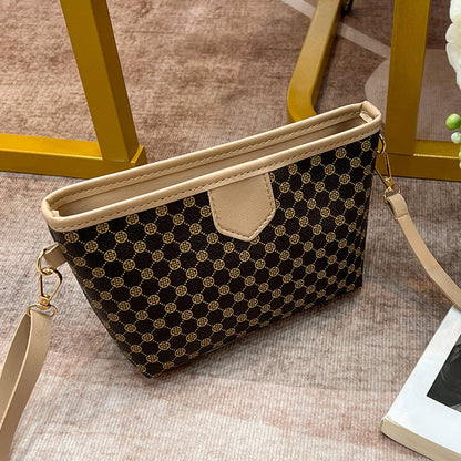 Contrast Color Crossbody Small Square Bag