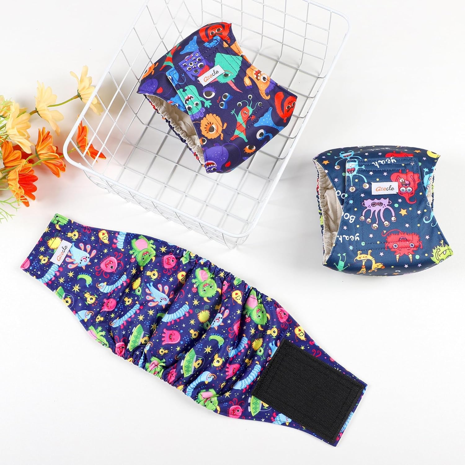 Dog Diapers Male, Belly Bands for Male Dogs, High Absorbing Extra Small Male Dog Wraps for Doggie & Puppy in Incontinence or Excitable Urination and Training(S)
