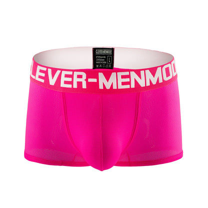 Men's Breathable Mesh Low Waist Boxers