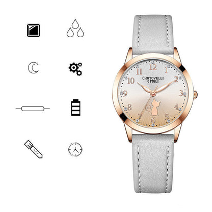High School Student Cartoon Pointer Watch