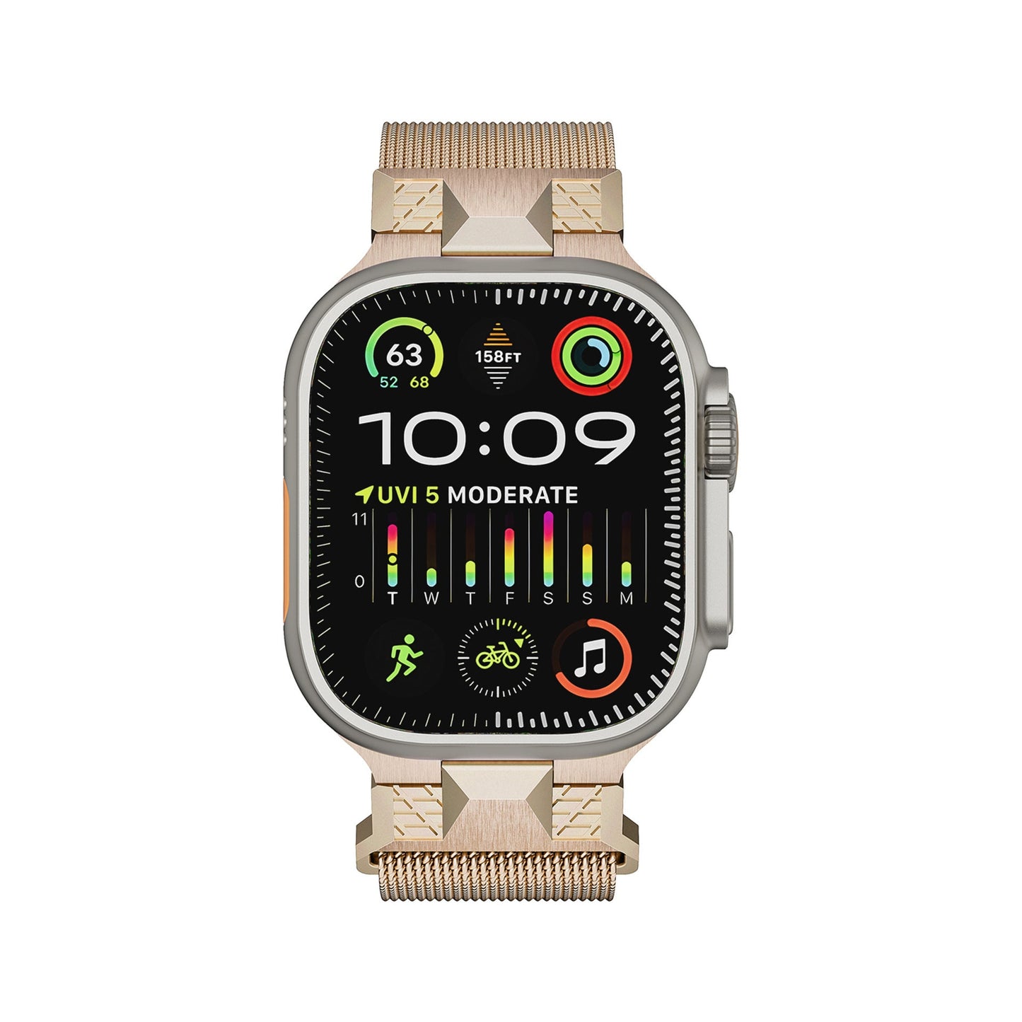 Simple And Fashionable Solid Color Stainless Steel Strap