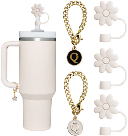 Tumbler Letter Handle Charms - 5PCS