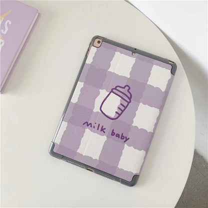 Apple-Compatible Tablet Soft Leather Protective Case