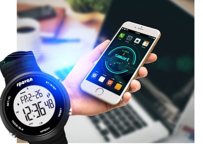 Smart Bluetooth Sports Watch Stylish Step Meter