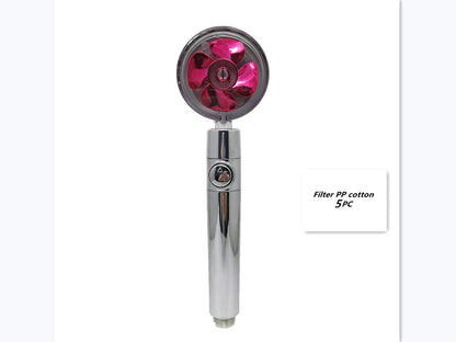 Turbo Propeller Shower Head Handheld High Pressure