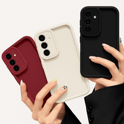 Candy Color Soft Silicone Phone Case | Matte TPU Cover for Samsung Galaxy