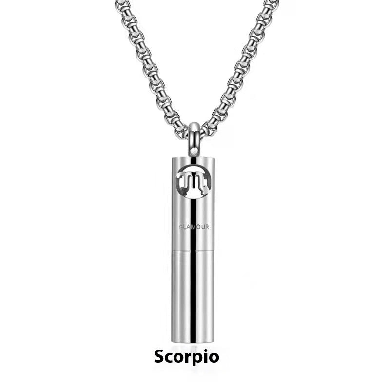 Stainless Steel Constellation Perfume Necklace