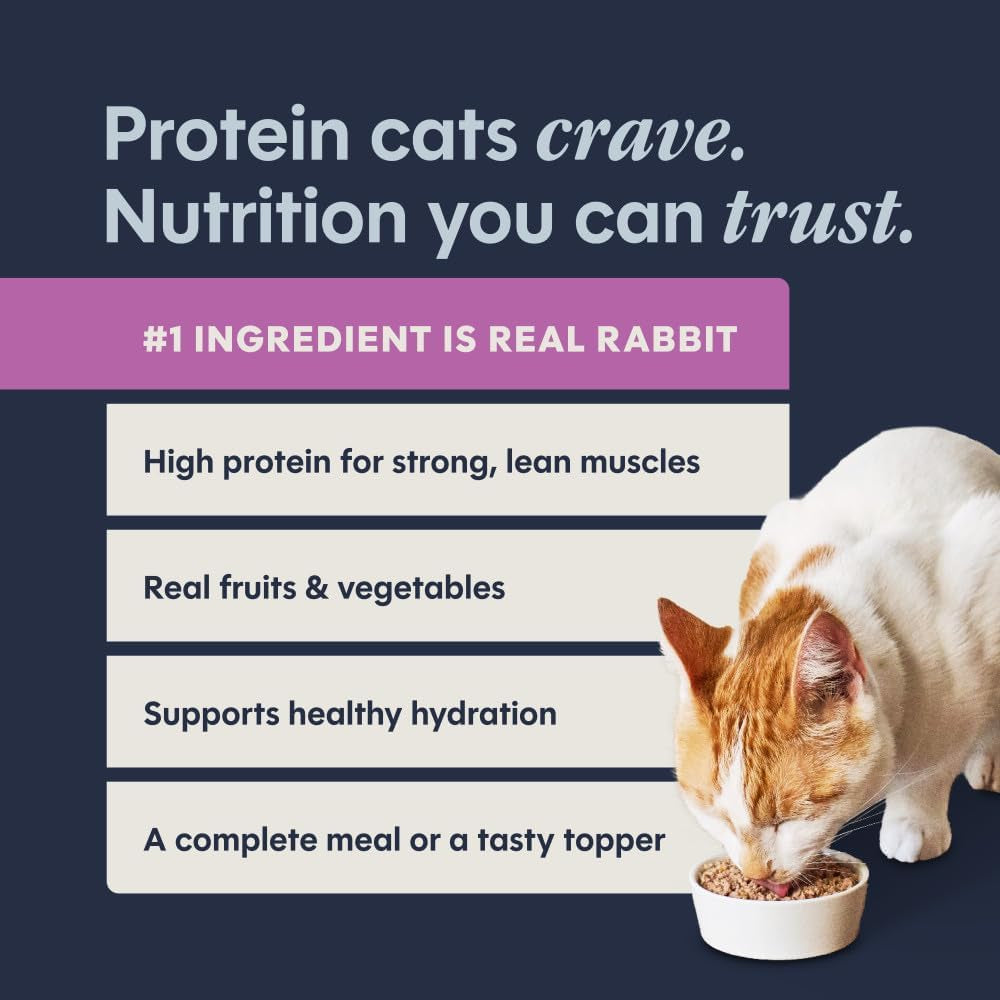 Original Grain Free Real Rabbit Recipe Natural Wet Canned Cat Food by Nature'S Variety, 5.5 Oz. Cans (Case of 12) | Rich & Creamy Pate Texture, High Protein, Real Rabbit, Whole-Food Ingredients, Grain-Free, Hydration Support