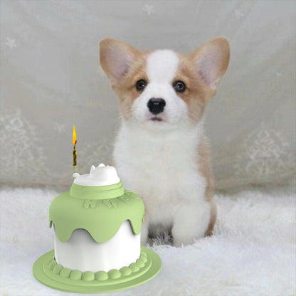 Multifunctional Cake Shape Cat Toy Creative Pet Feeding Bowl