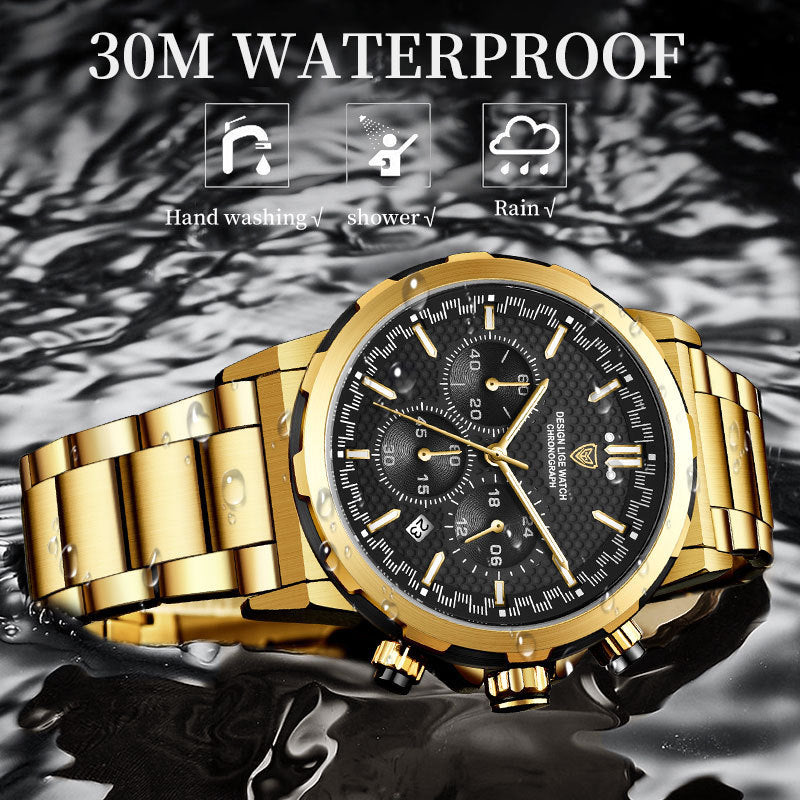 Classic Multifunction Steel Watch
