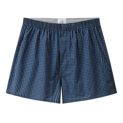 Men's Casual Arrow Print Plaid Boxer Briefs