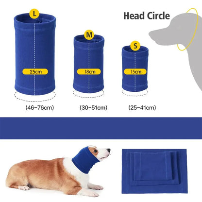 Dog Calming Earmuffs | Soft Noise-Reducing Snood for Dogs and Cats