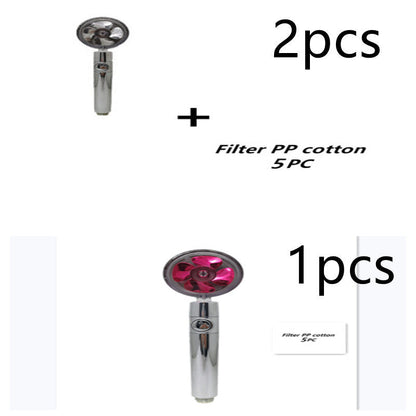 Turbo Propeller Shower Head Handheld High Pressure