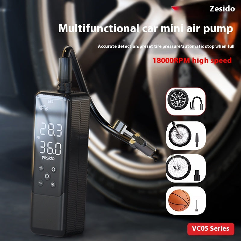 Portable 12V Car Inflatable High Power Inflation Of Tire