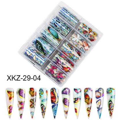 Butterfly Laser Star Nail Transfer Paper