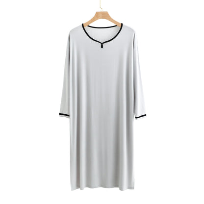 Long Soft Draping Bathrobe Men's Pajamas