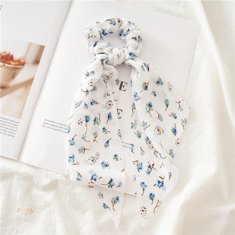 Long Flower Ribbon Headdress