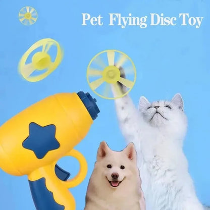 Cat Flying Disc Launcher | Interactive Toy for Kitten Training