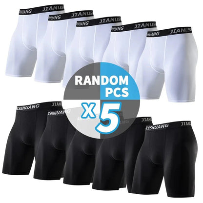 Men's Plus Size Sports Shorts | Black and White Elastic Waist Activewear