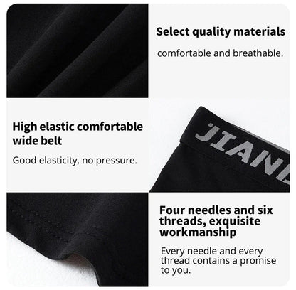 Men's Plus Size Sports Shorts | Black and White Elastic Waist Activewear