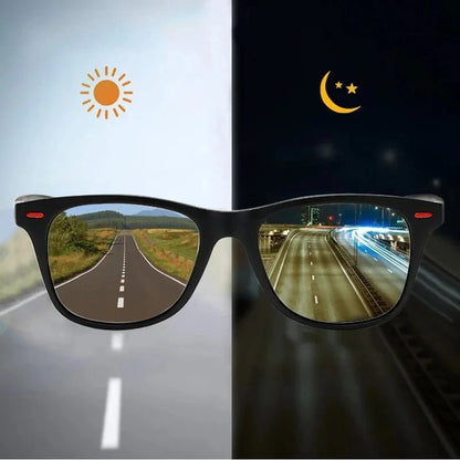 Men's Polarized Sport Sunglasses | UV400 Protection Goggles for Driving and Night Vision