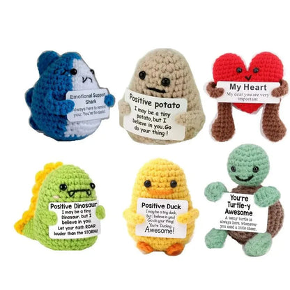 Mini Handmade Potato Hug Doll | Positive Energy Plush with Card