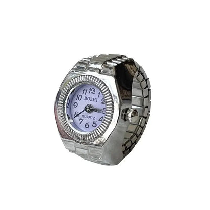 Roman Numeral Punk Gothic Finger Clock Jewelry | Mini Quartz Watch Ring
