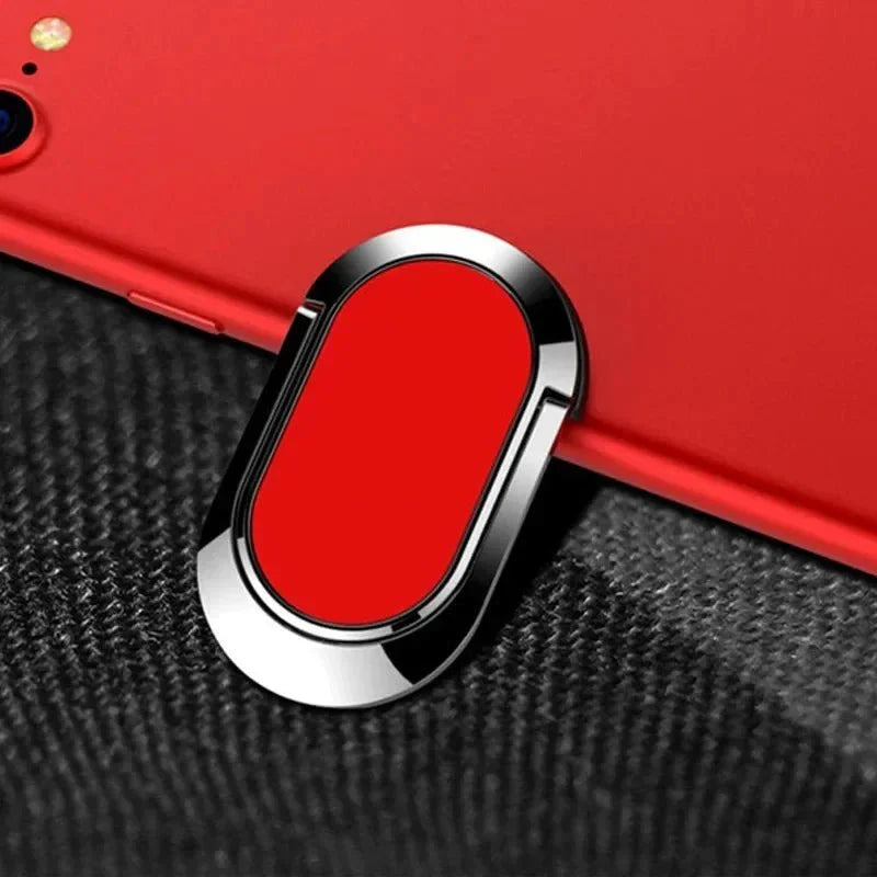 Universal Metal Finger Ring Holder | 360° Rotating Phone Stand and Car Mount