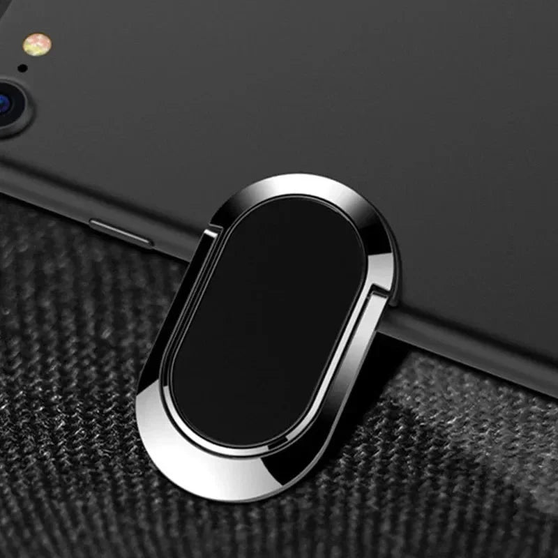 Universal Metal Finger Ring Holder | 360° Rotating Phone Stand and Car Mount
