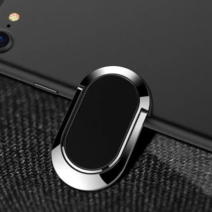 Universal Metal Finger Ring Holder | 360° Rotating Phone Stand and Car Mount