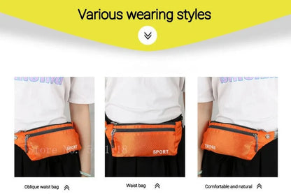 Waterproof Sports Waist Bag – Lightweight Chest & Shoulder Zip Pouch